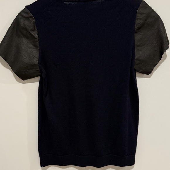 Vince wool & lambskin t-shirt - Picture 3 of 4